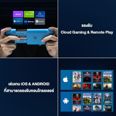 จอยเกมไร้สาย GAMESIR X2S BLUETOOTH - สีดำ_9